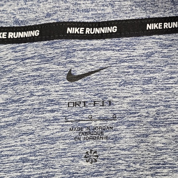 Nike Women's Sz Large Dri-Fit Element Half-Zip Running Top Blue/Gray CU3220-491 - Picture 9 of 10